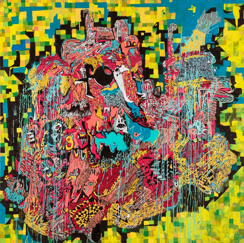 Oil painting: 2012 ağaç 160 X 160